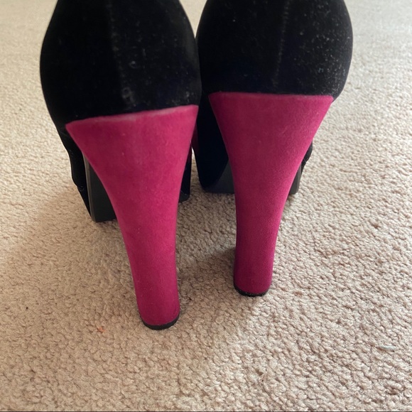 *SALE* Velvet Platform Heels Qupid - Picture 5 of 9